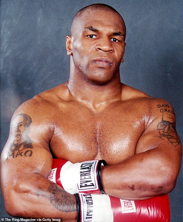 Mike Tyson with Everlast Gloves