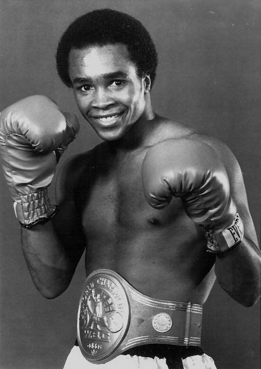 Sugar Ray Leonard with Belt